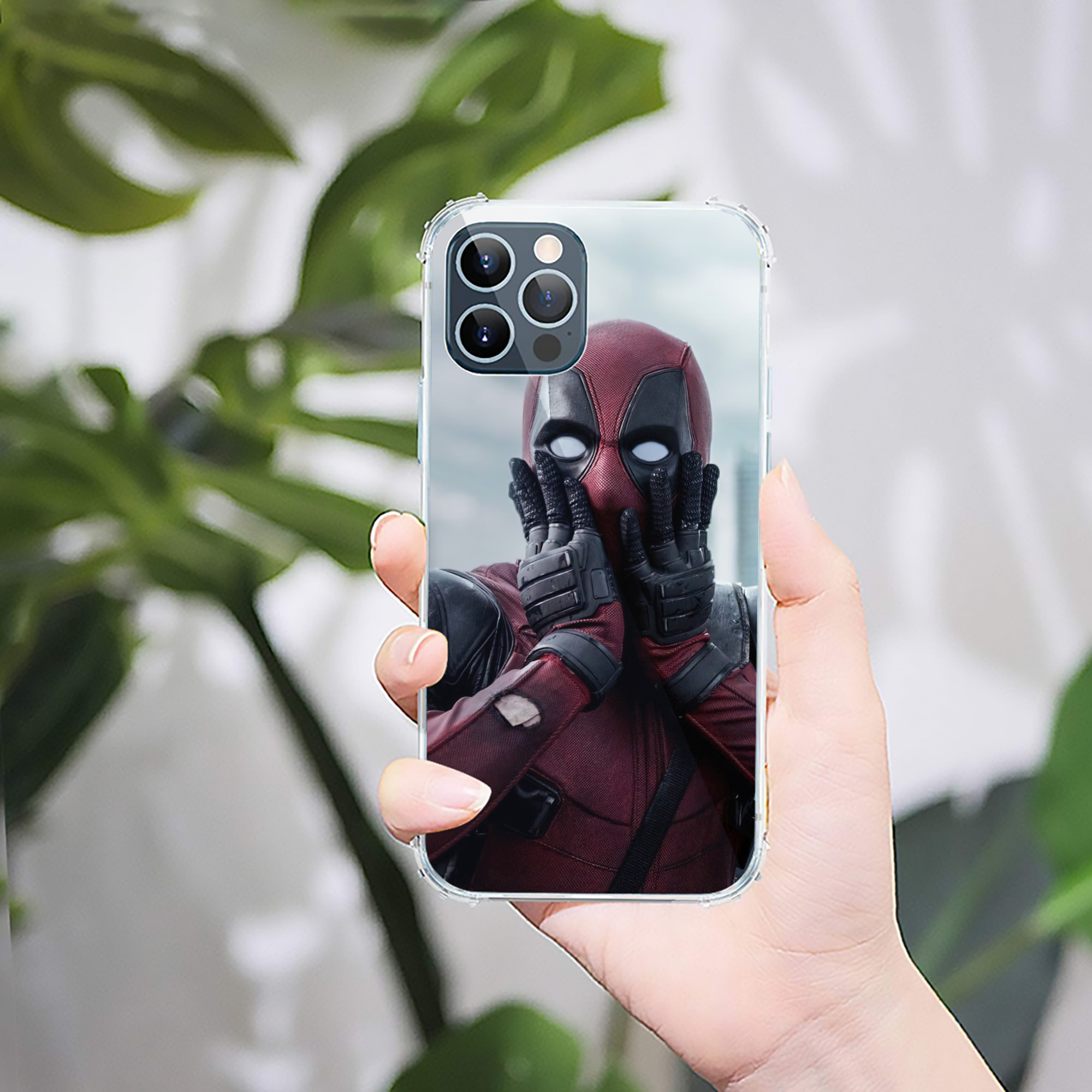 （画像用） Deadpool デッドプール 【iPhone 12シリーズ対応】透明スマホケース（クリアソフトケース）